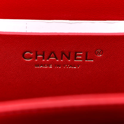 Chanel Caviar Quilted Mini Top Handle Flap Red 7 of 12