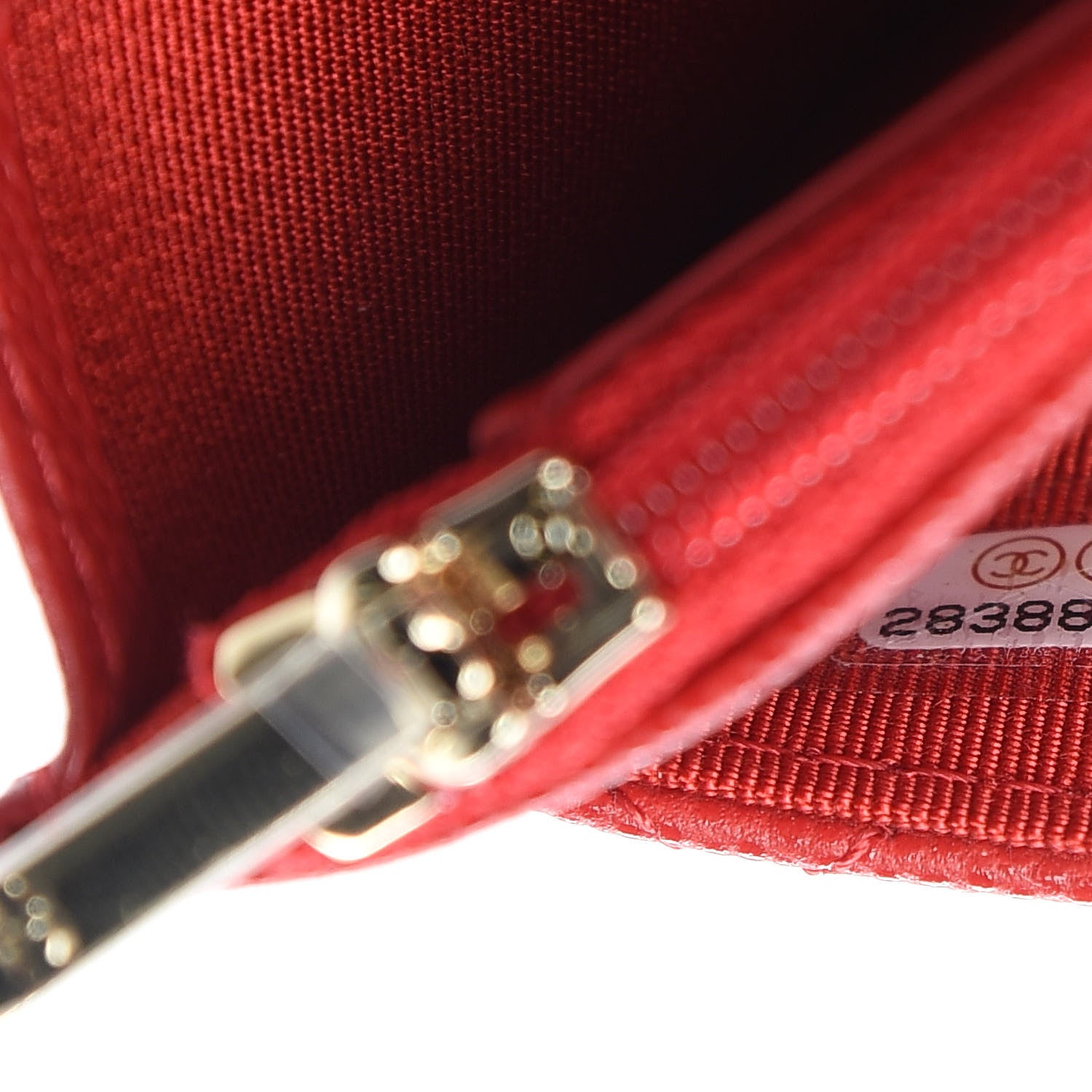 Chanel Caviar Quilted Wallet on Chain WOC Red 8 of 11