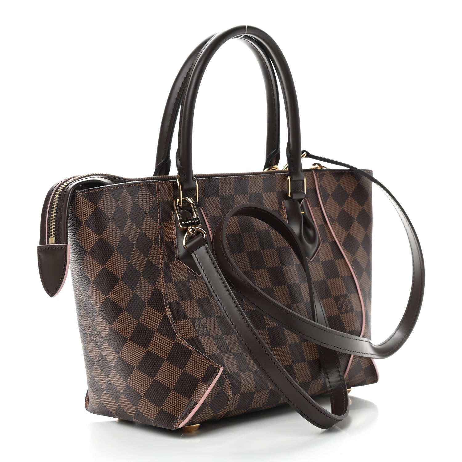 Louis Vuitton Damier Ebene Caissa Tote PM Rose Ballerine 4 of 10