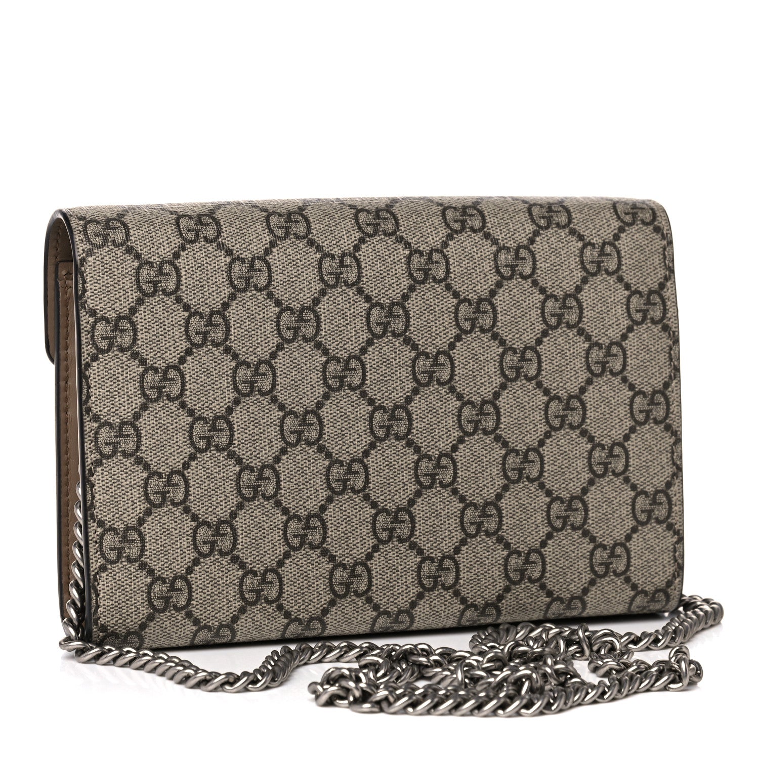 Gucci GG Supreme Monogram Mini Dionysus Chain Wallet Beige Taupe 3 of 13