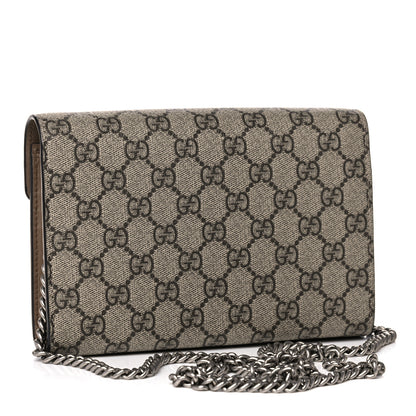 Gucci GG Supreme Monogram Mini Dionysus Chain Wallet Beige Taupe 3 of 13