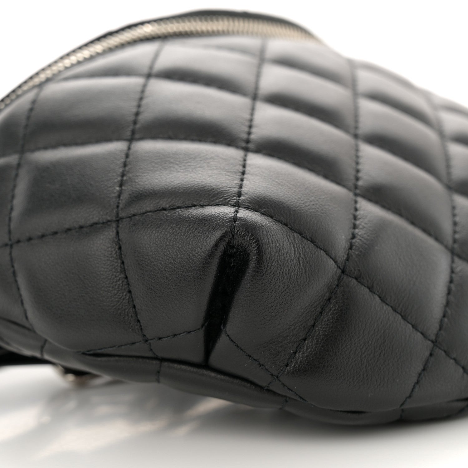 Chanel Calfskin Quilted Waist Belt Bag Black 9 of 11