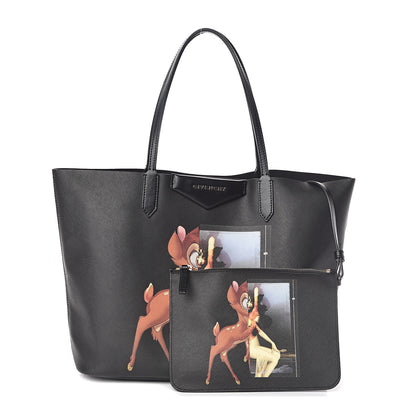 Givenchy Textured Coated Canvas Bambi Print Medium Antigona Tote 7 of 10
