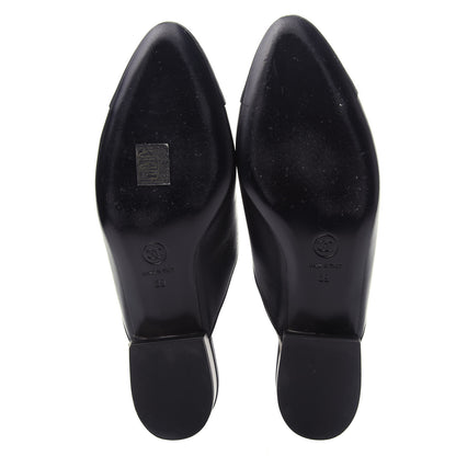 Chanel Lambskin Grosgrain Cap Toe CC Mules 39 Black 6 of 11