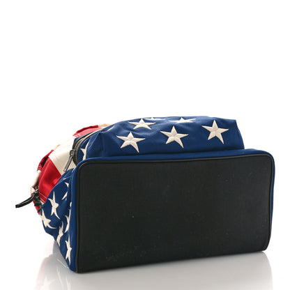 Saint Laurent Canvas American Flag Backpack Red White Blue 4 of 9