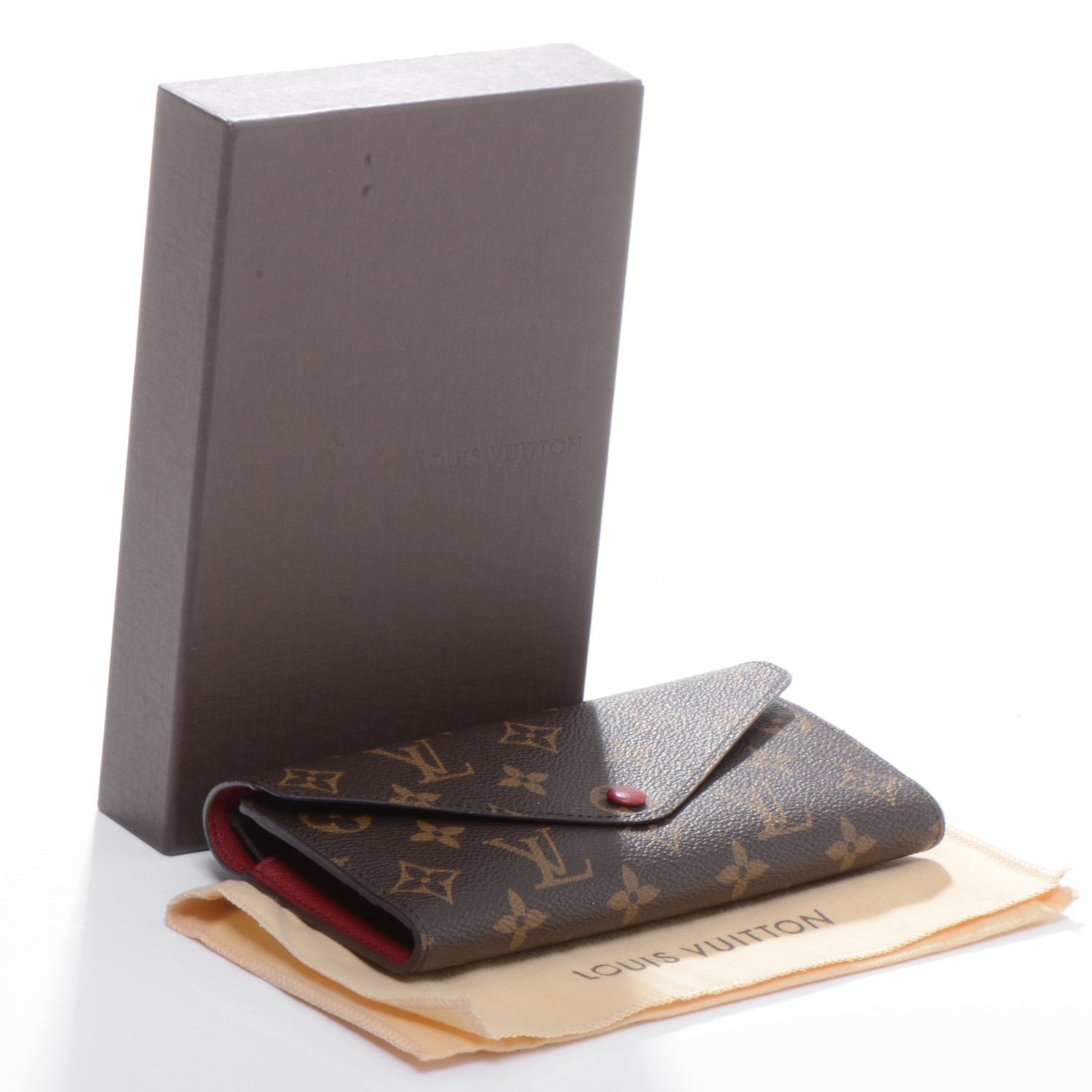 Louis Vuitton Monogram Josephine Wallet Red 8 of 8