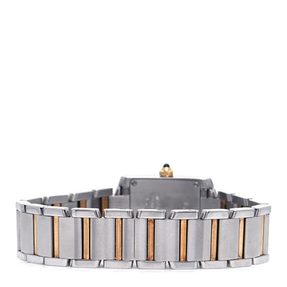 Cartier Stainless Steel 18K Yellow Gold 20mm Tank Francaise Quartz Watch 3 of 4