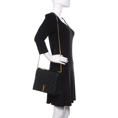 Saint Laurent Lambskin Quilted Small Becky Chain Bag Black 3 of 10