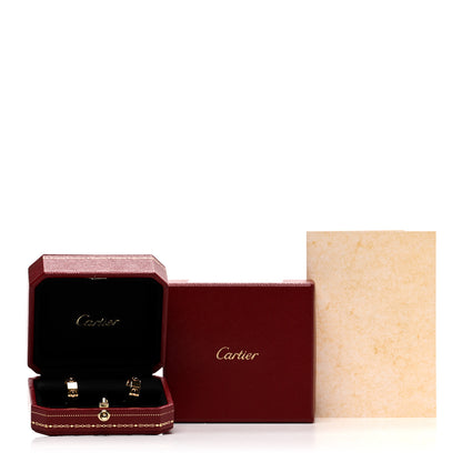 Cartier 18K Yellow Gold 5.5mm LOVE French Clip Hoop Earrings 5 of 5