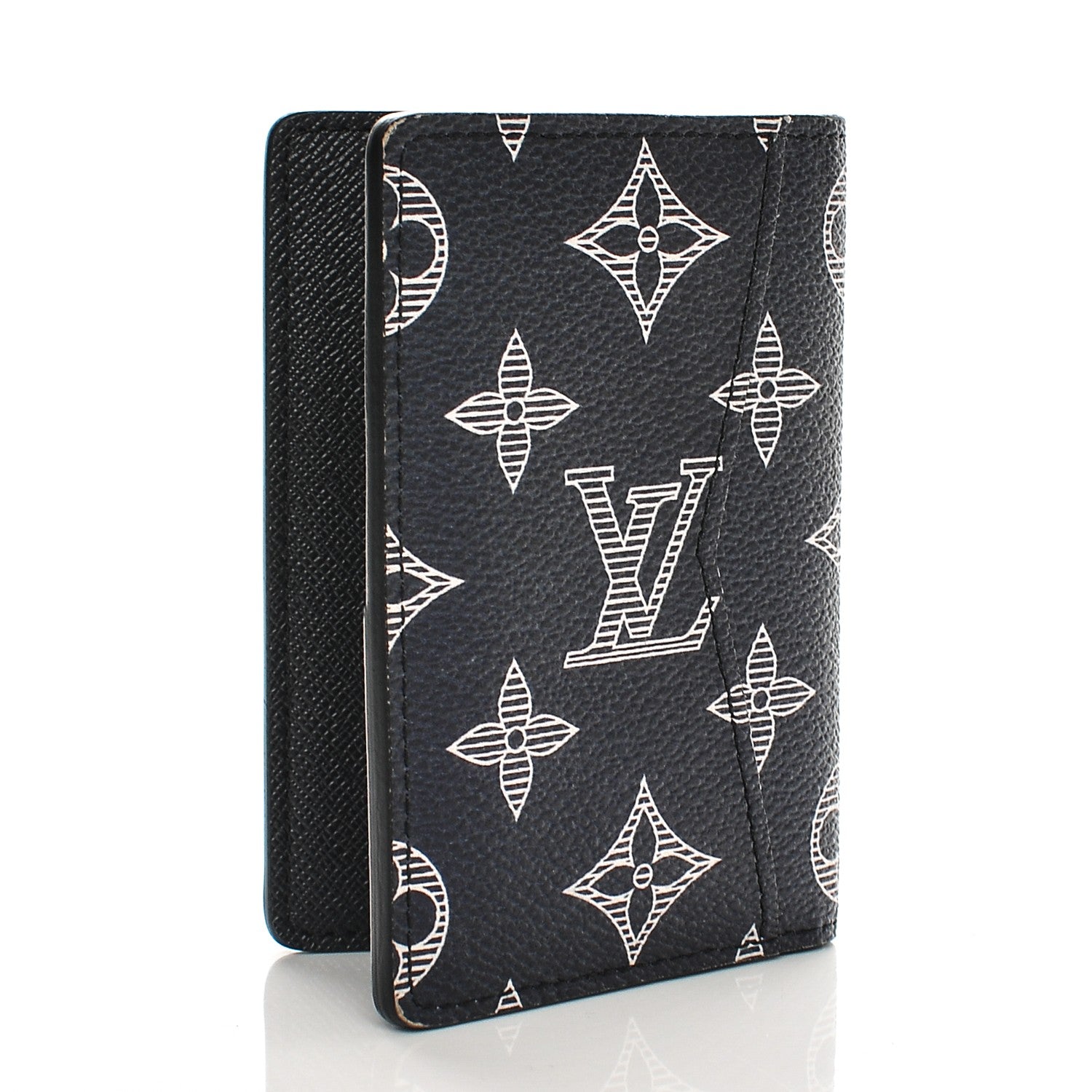 Louis Vuitton Savane Monogram Chapman Rhinoceros Pocket Organizer Encre 3 of 6