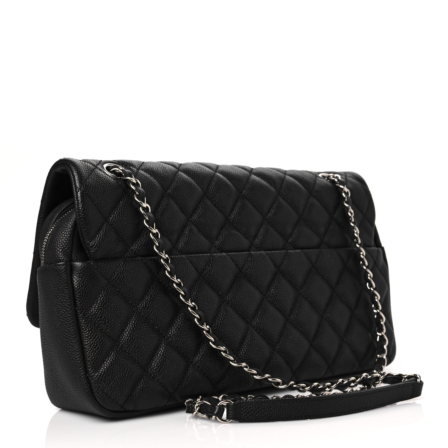 Chanel Caviar Quilted Jumbo Easy Flap Black 3 of 8