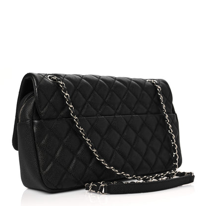 Chanel Caviar Quilted Jumbo Easy Flap Black 3 of 8