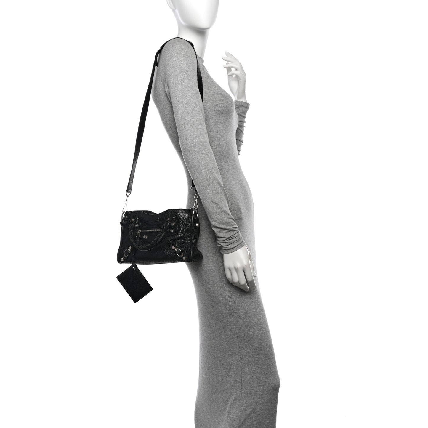 Agneau Giant 12 Silver Hardware Mini City Black