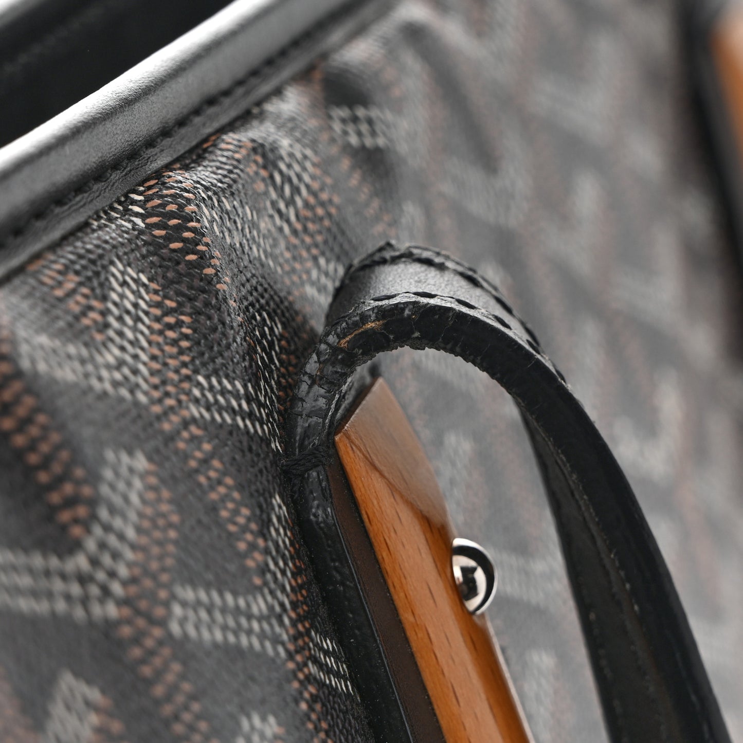 Goyardine Marquises Tote Black
