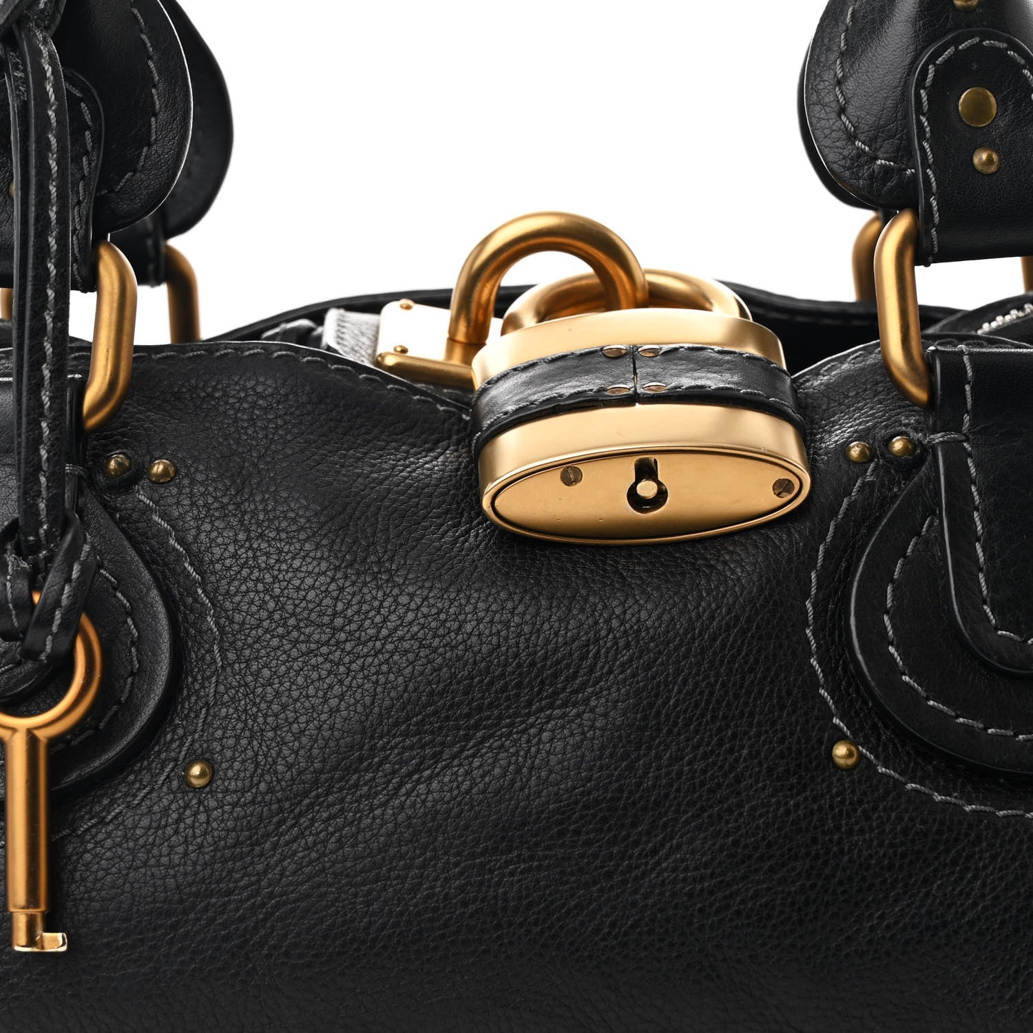 Chloe Calfskin Medium Paddington Satchel Black 8 of 10