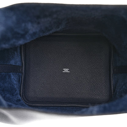 Hermes Taurillon Clemence Picotin Lock 22 MM Bleu Nuit 5 of 11