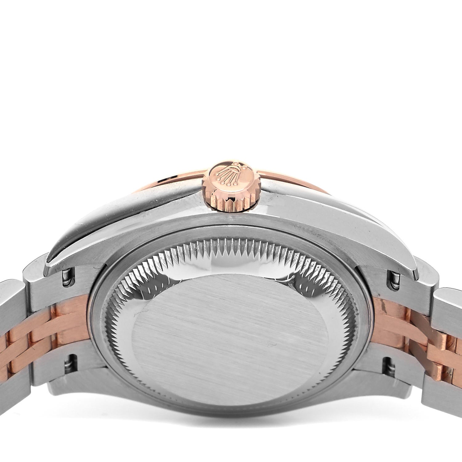 Rolex Stainless Steel 18K Everose Gold Diamond 28mm Oyster Perpetual Datejust Watch Chocolate 279171 4 of 5