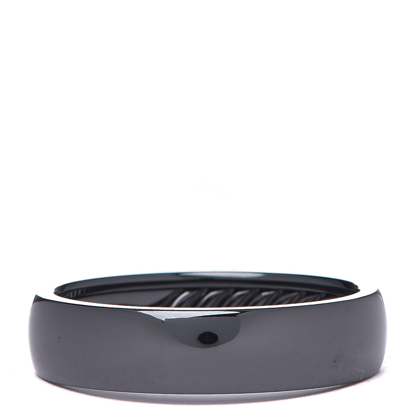 Black Titanium 6mm Band Ring 68 12.25