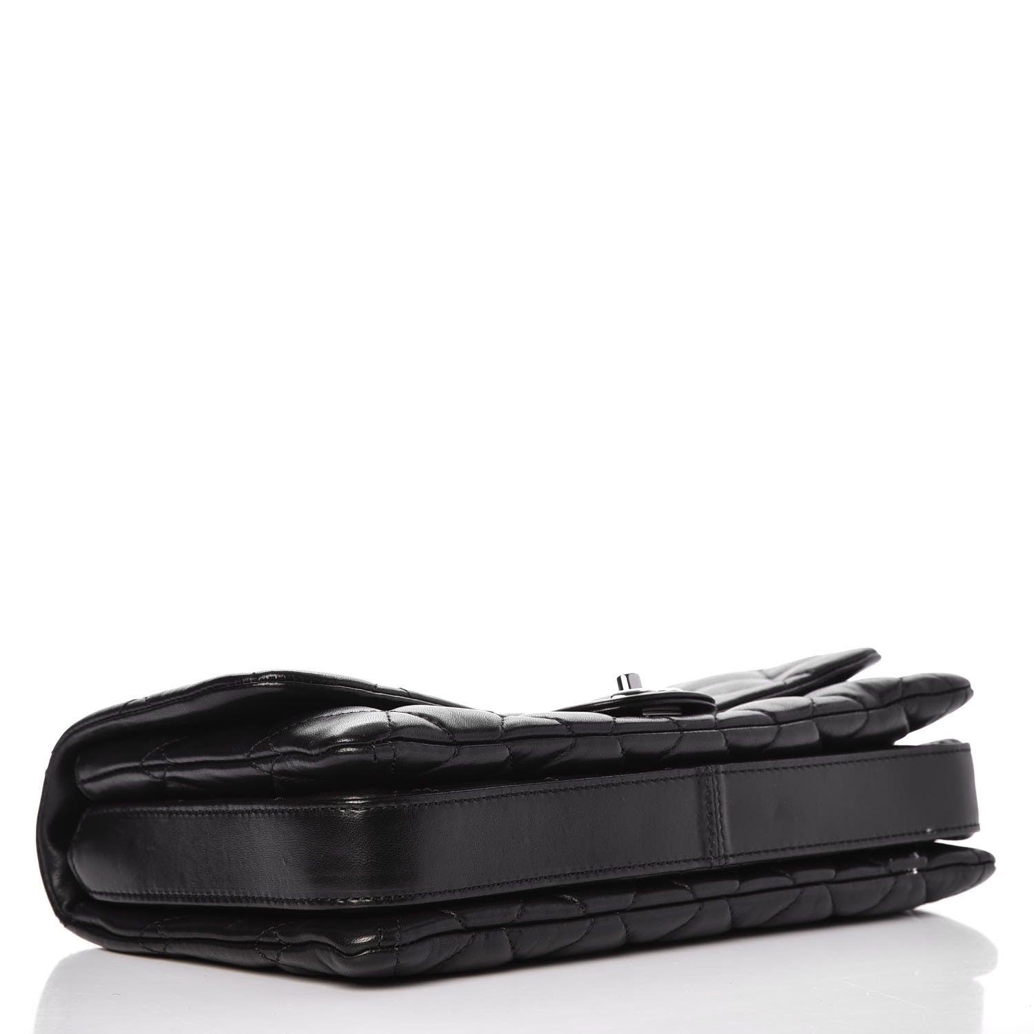 Chanel Lambskin Quilted Large 3 Flap Black 4 of 11