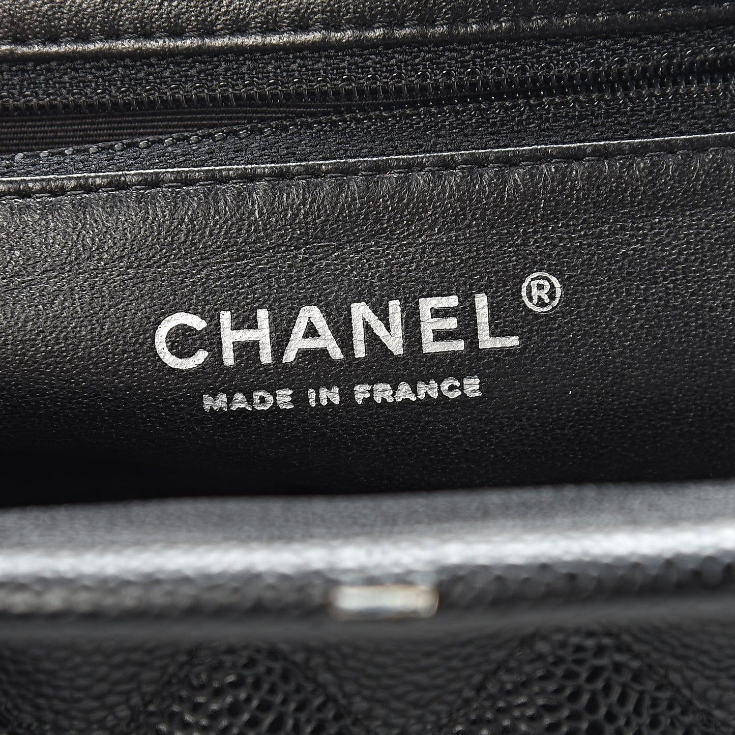 Caviar Quilted Timeless Clutch Black