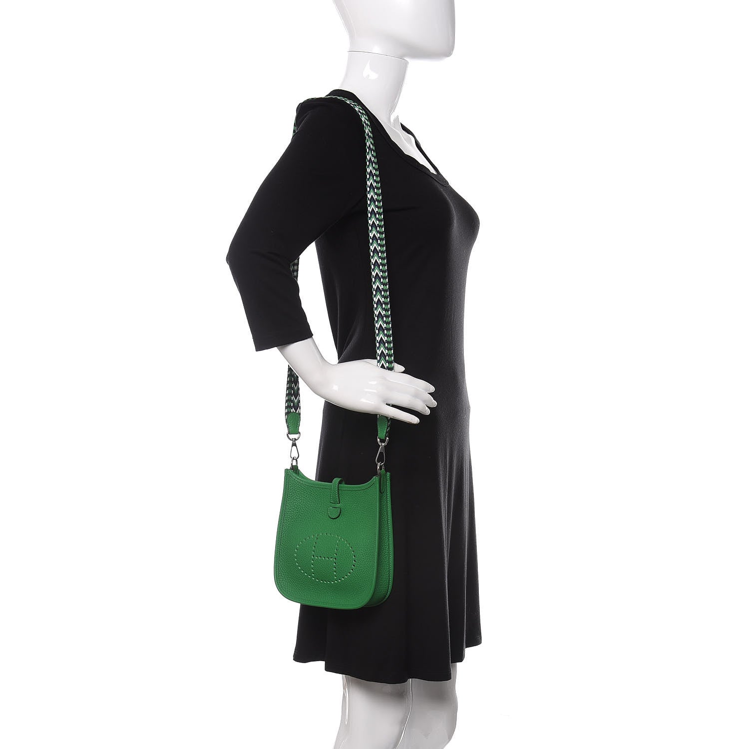 Hermes Taurillon Clemence Amazone Evelyne TPM Bambou 2 of 10
