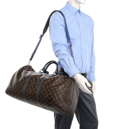 Louis Vuitton Monogram Taiga Outdoor Keepall Bandouliere 55 2 of 9