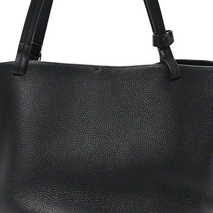 The Row Grained Calfskin Park Tote Three Black 8 of 11