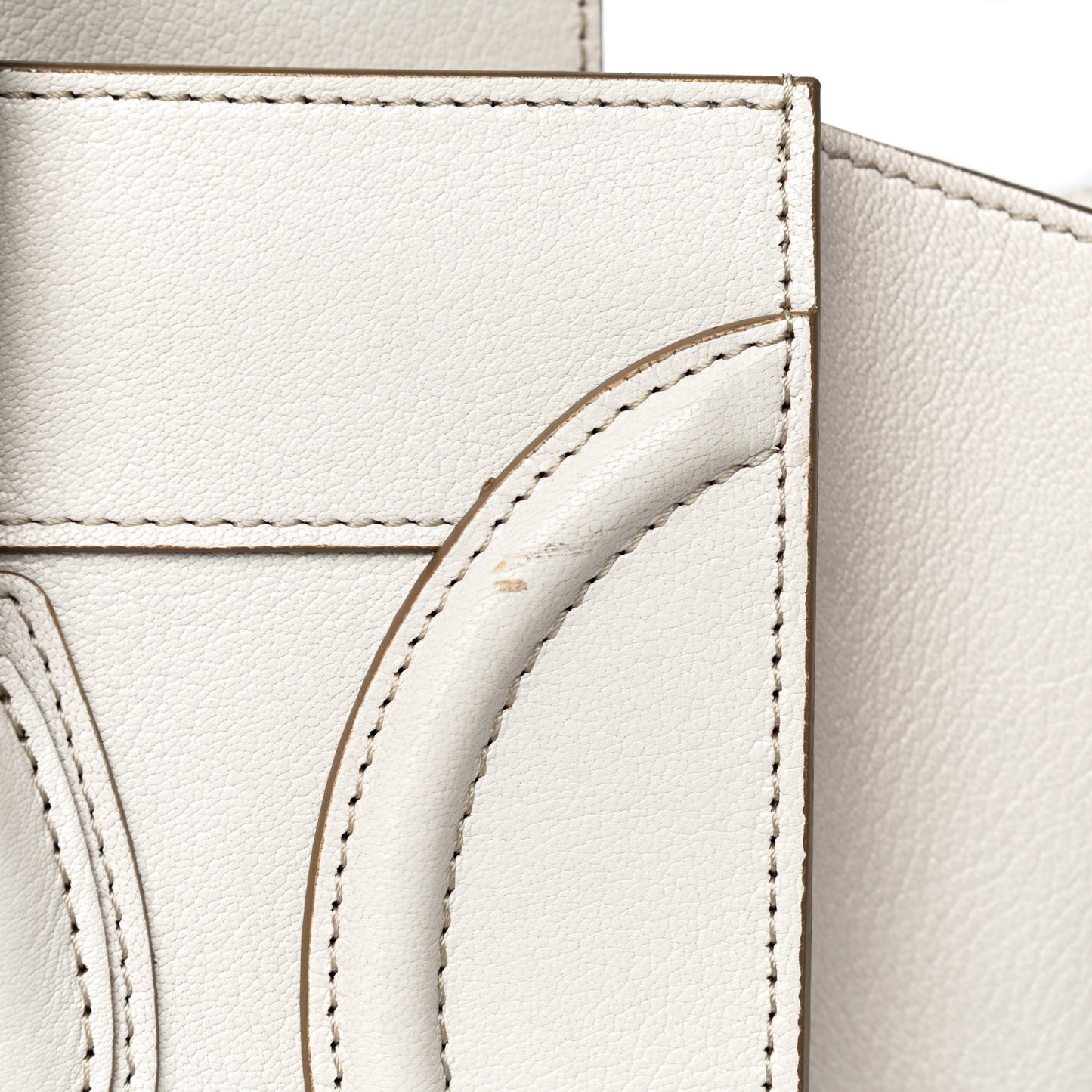 Goatskin Mini Luggage White