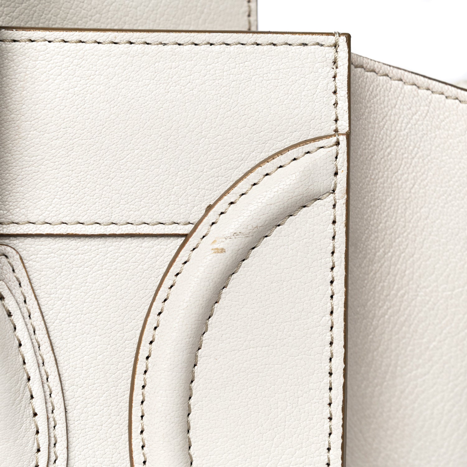 Celine Goatskin Mini Luggage White 18 of 33