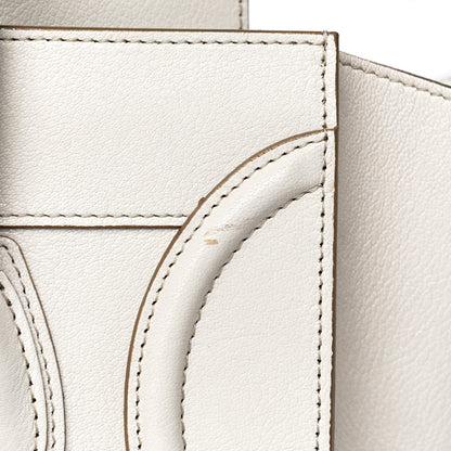 Celine Goatskin Mini Luggage White 18 of 33