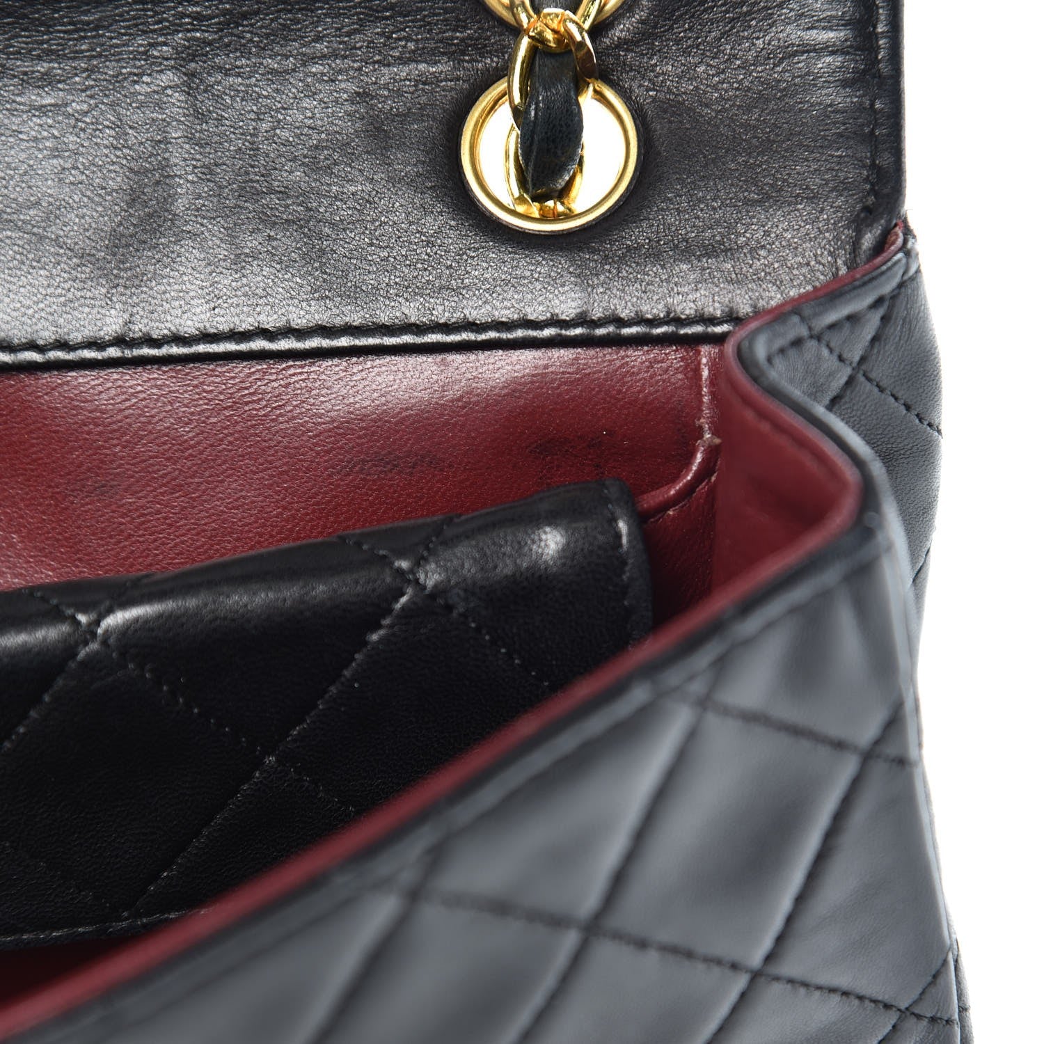 Chanel Lambskin Quilted Small Single Flap Black 14 of 16