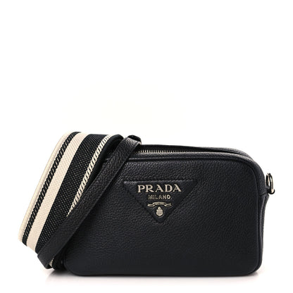 Prada Vitello Daino Soft Camera Crossbody Black 1 of 8