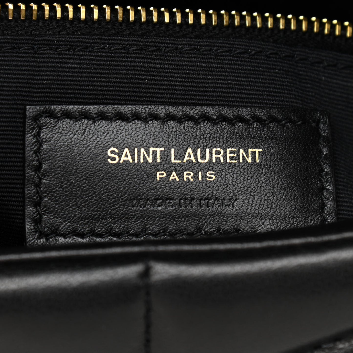 Lambskin Quilted Toy Loulou Puffer Monogram Chain Satchel Black