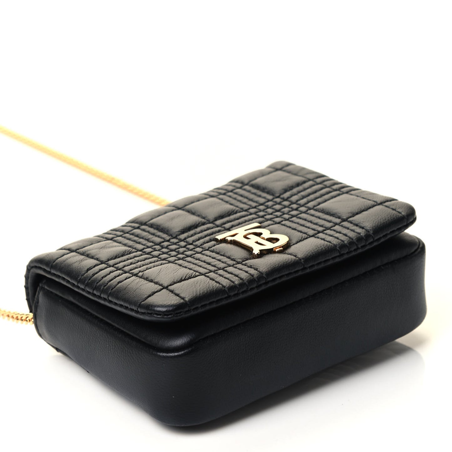 Lambskin Quilted Micro Lola Bag Black