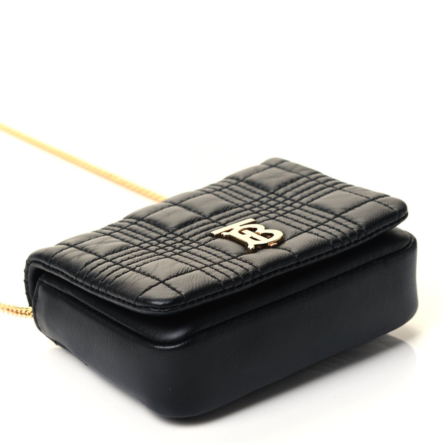 Burberry Lambskin Quilted Micro Lola Bag Black 3 of 4