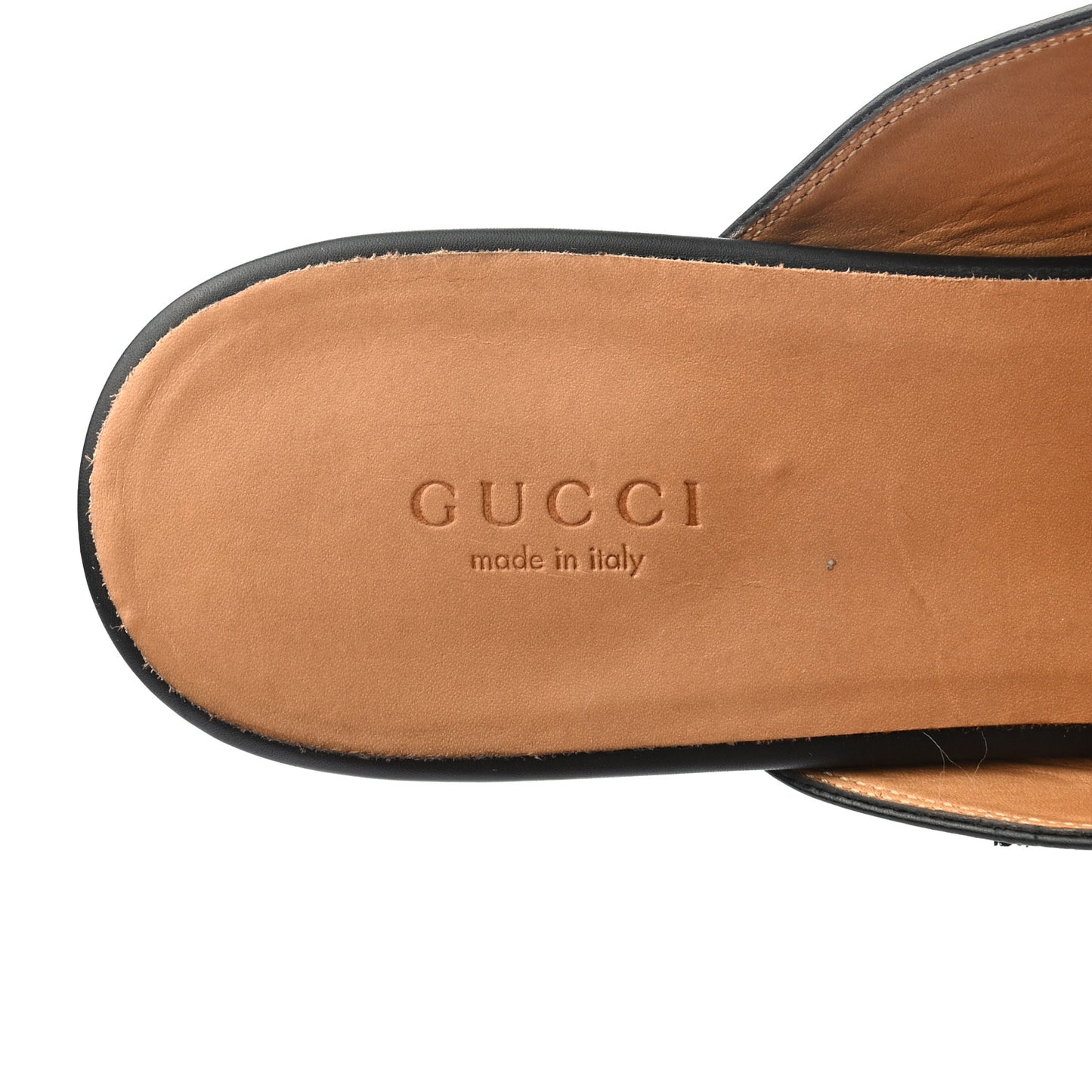 Calfskin Womens Princetown Slippers 40.5 Black