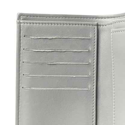 Chanel Lambskin Quilted Medium Boy Flap Wallet Grey 12 of 13