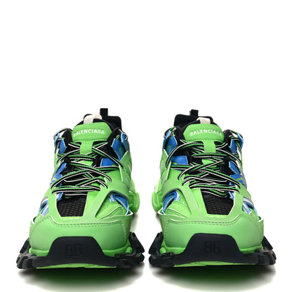 Balenciaga Mesh Nylon Mens Track Sneakers 41 Blue Green 2 of 8