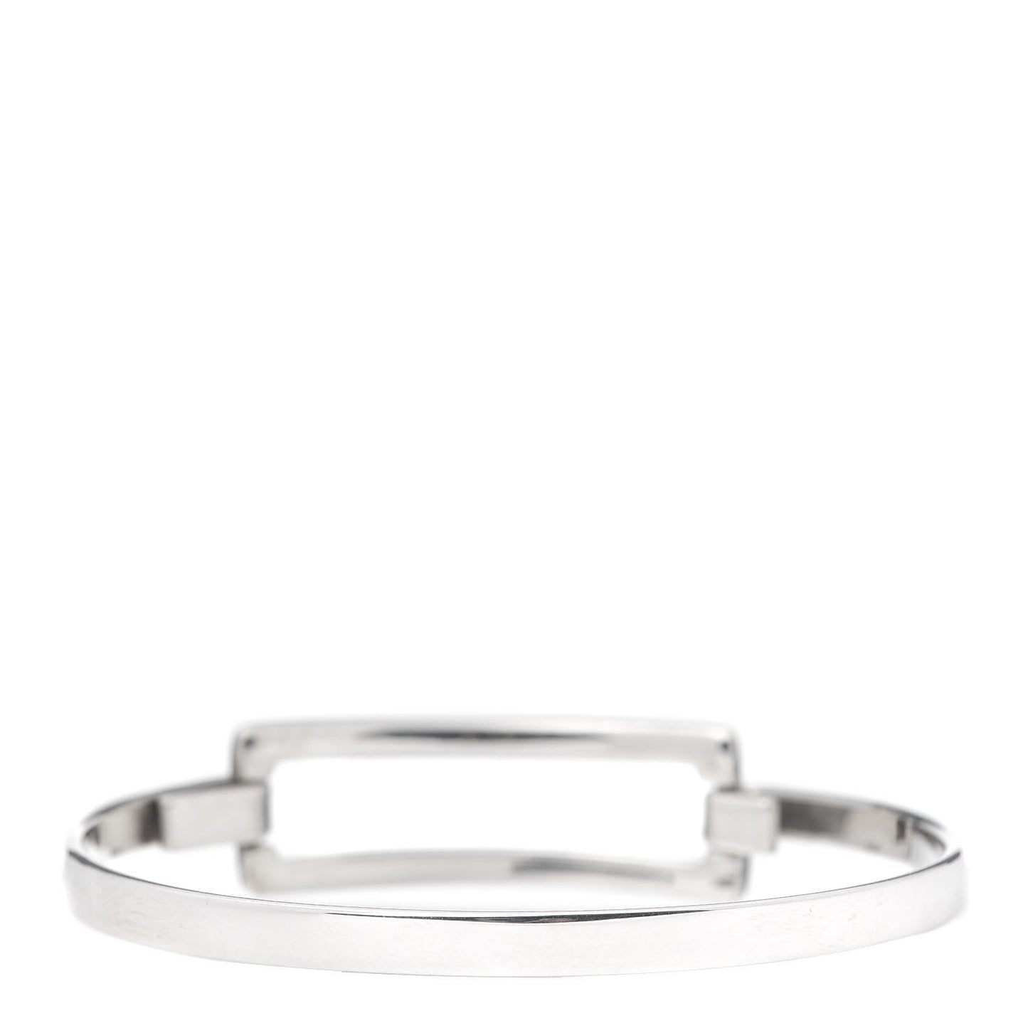 Sterling Silver Rectangle Bangle Bracelet