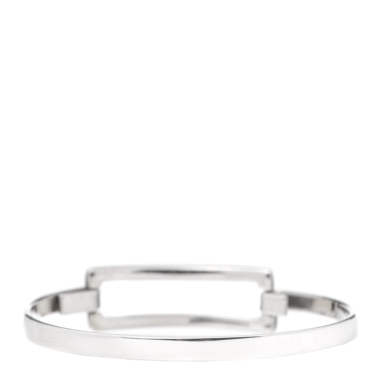 Tiffany Sterling Silver Rectangle Bangle Bracelet 3 of 6