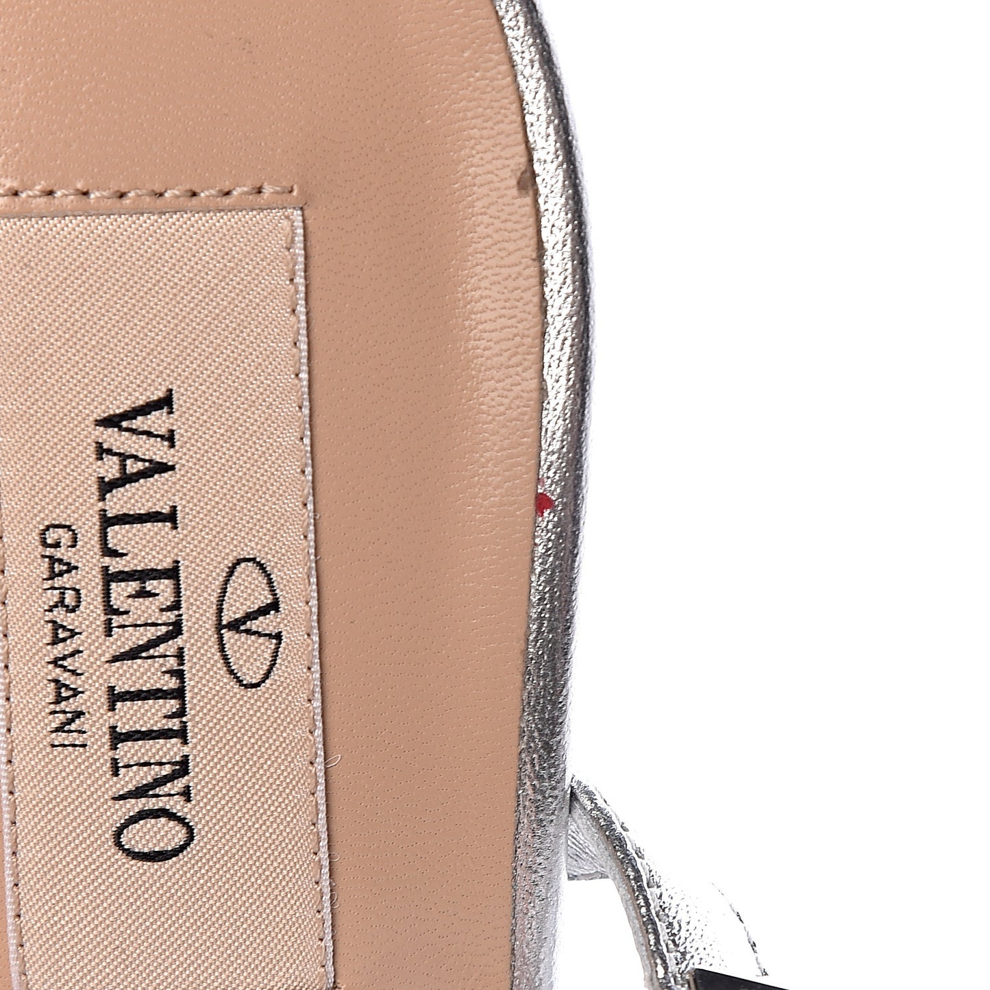 Metallic Nappa Rockstud Gladiator 105mm Sandals 39 Silver