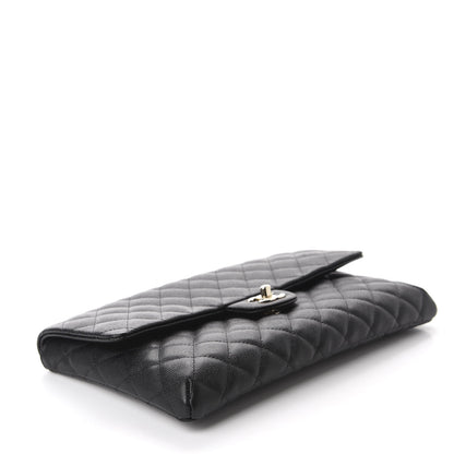 Chanel Caviar Quilted Flap Clutch Black 4 of 11