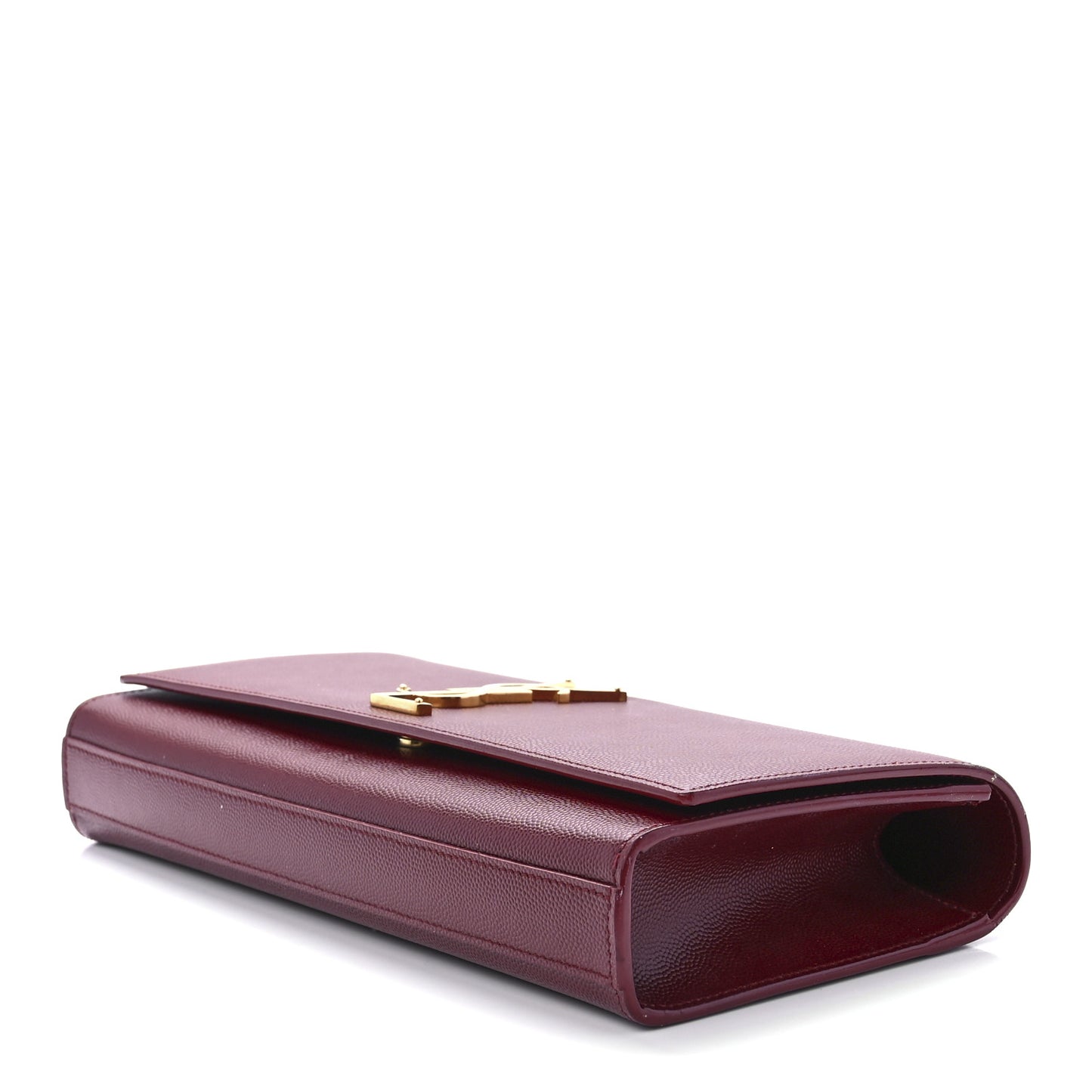 Grain De Poudre Classic Monogram Cassandre Clutch Dark Red
