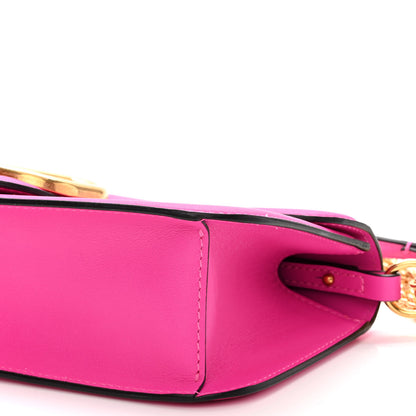 Valentino Garavani Calfskin Vlogo Loco Shoulder Bag Pink PP 9 of 9