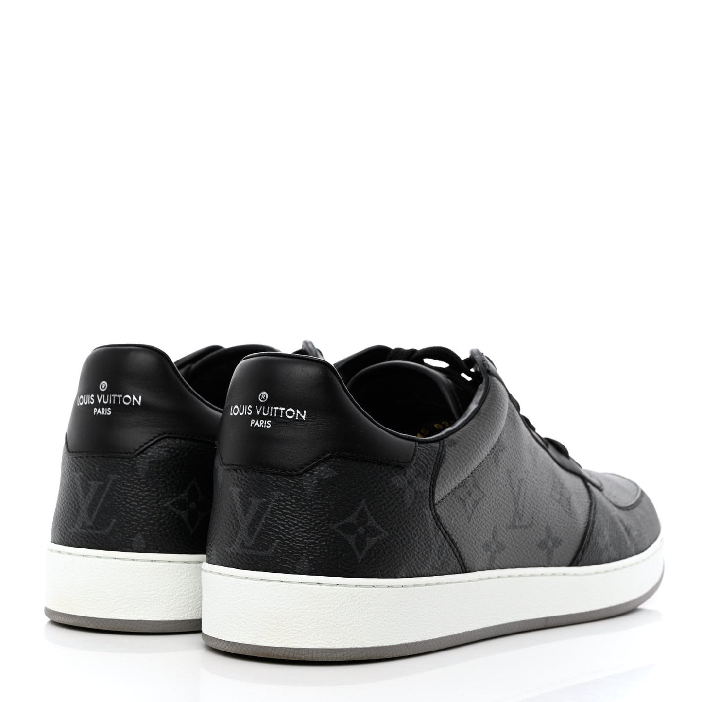 Reverse Monogram Eclipse Mens Rivoli Sneakers 10.5 Black