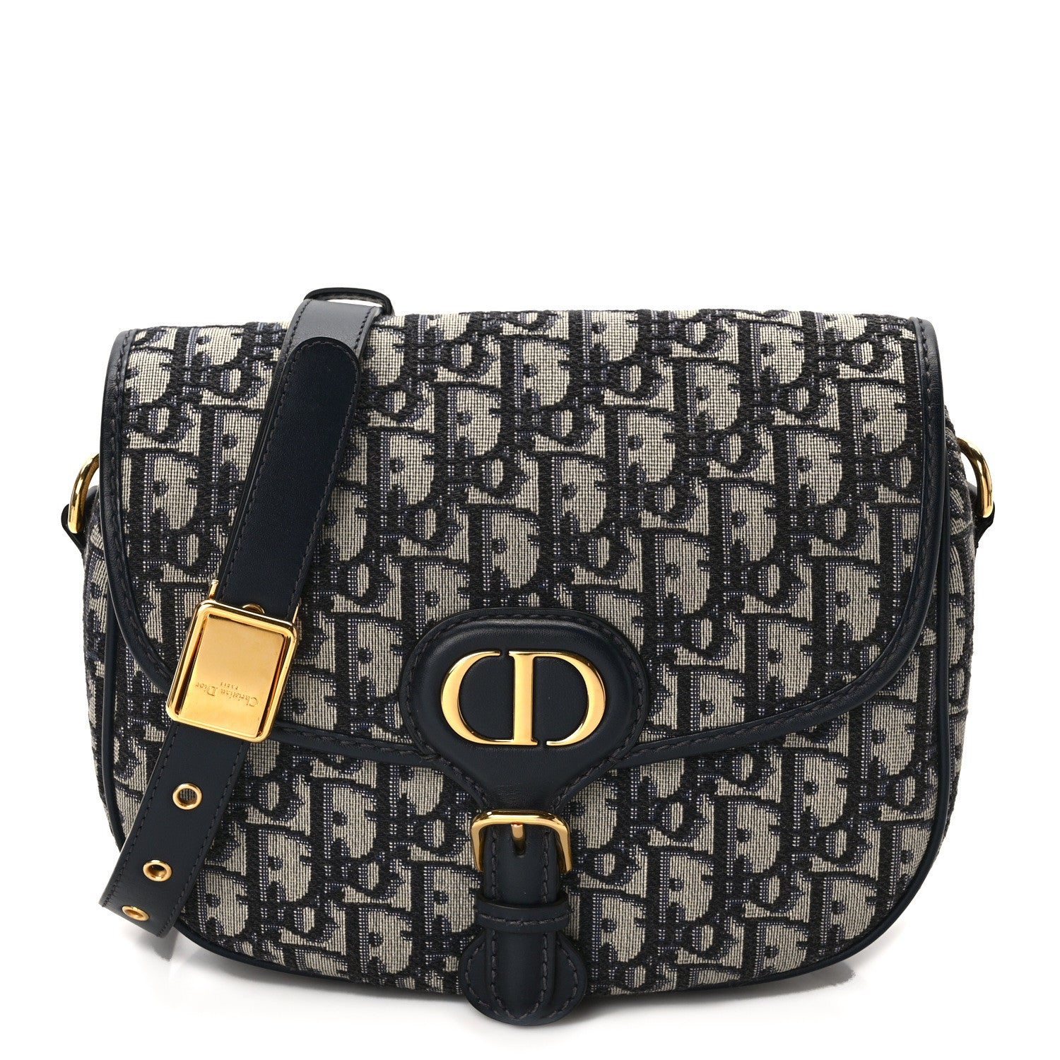 Christian Dior Oblique Medium Bobby Flap Blue 1 of 13