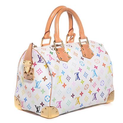 Louis Vuitton Monogram Multicolor Speedy 30 White 3 of 7