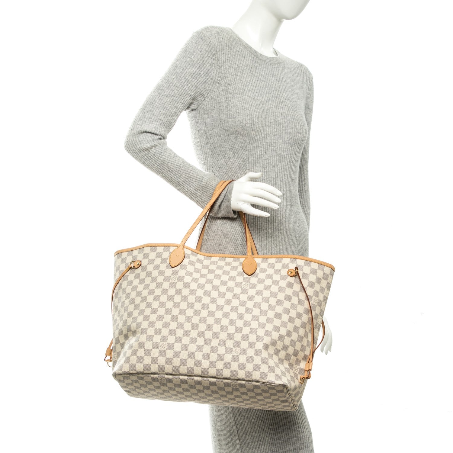 Louis Vuitton Damier Azur Neo Neverfull GM Rose Ballerine 2 of 8