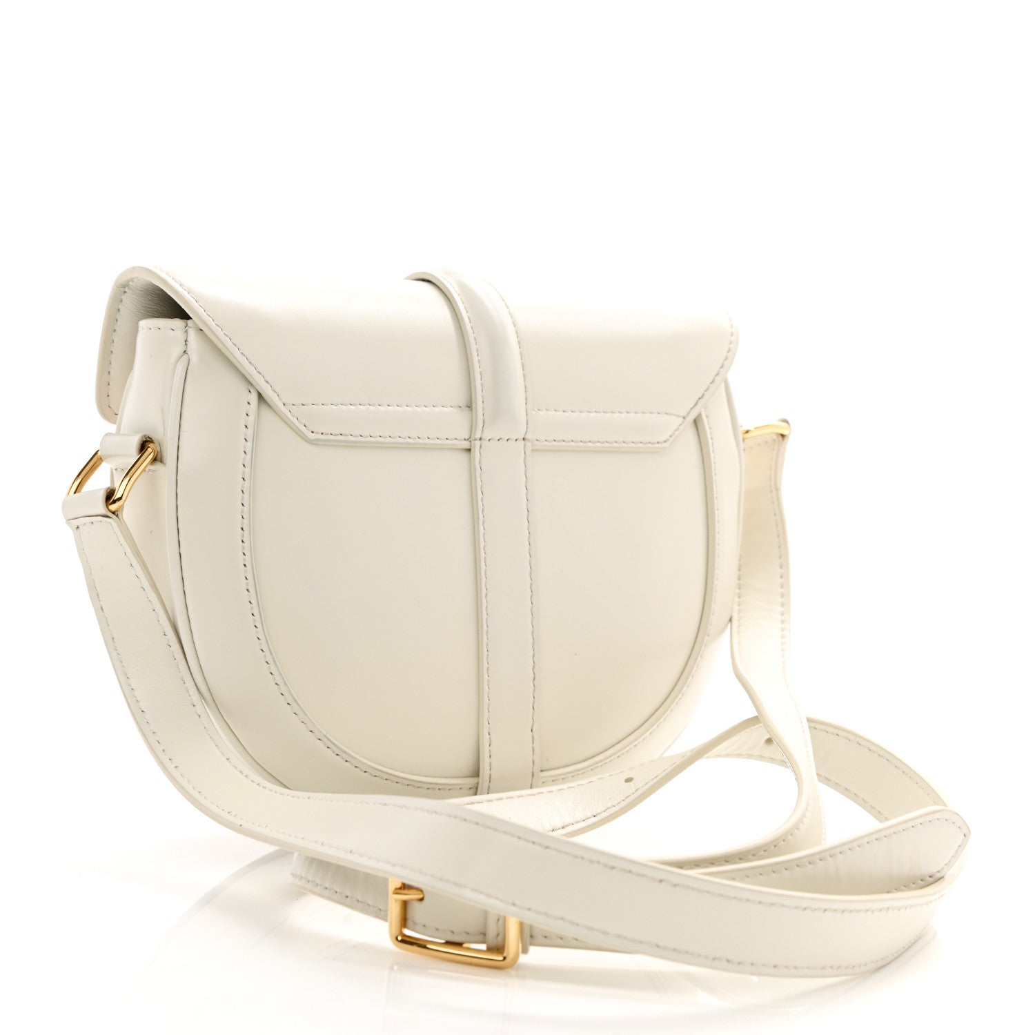Celine Satinated Calfskin Besace Small 16 White 3 of 9
