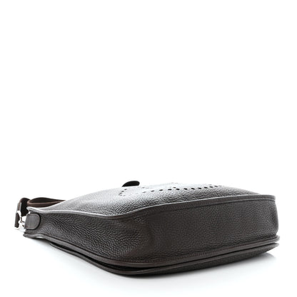 Hermes Taurillon Clemence Evelyne III PM Chocolate 4 of 10